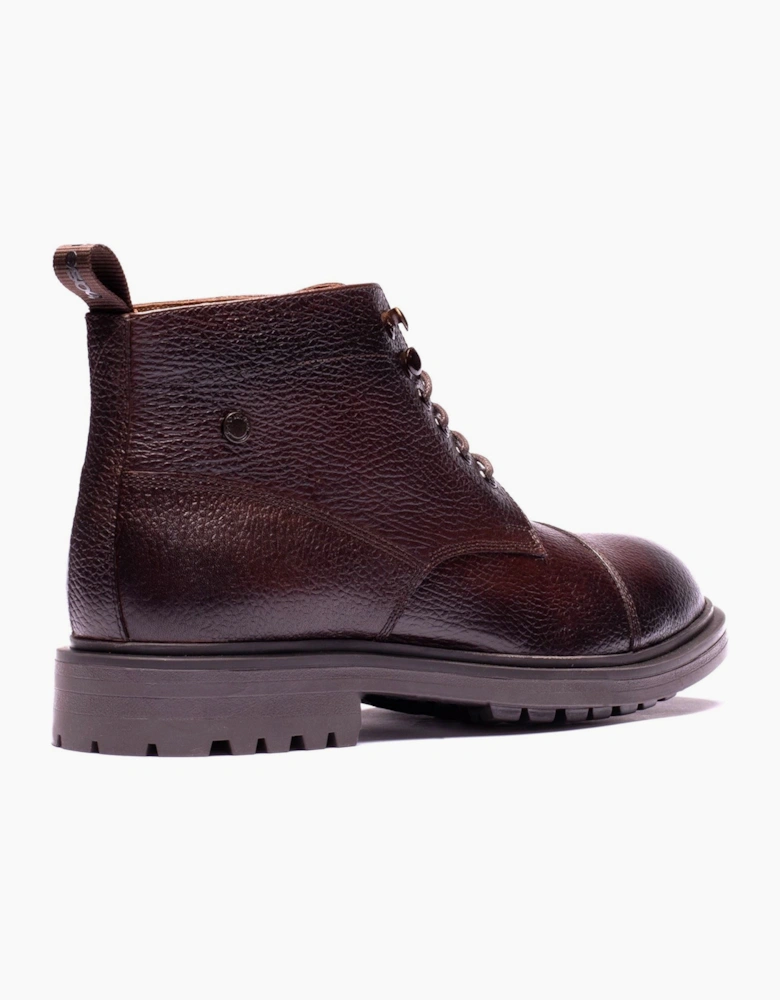 Base London Mercer Leather Men's Brown Ankle Boots
