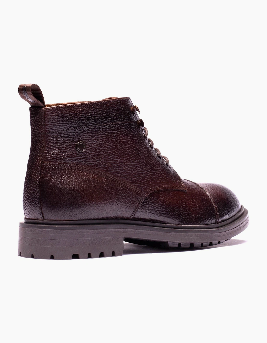Base London Mercer Leather Men's Brown Ankle Boots