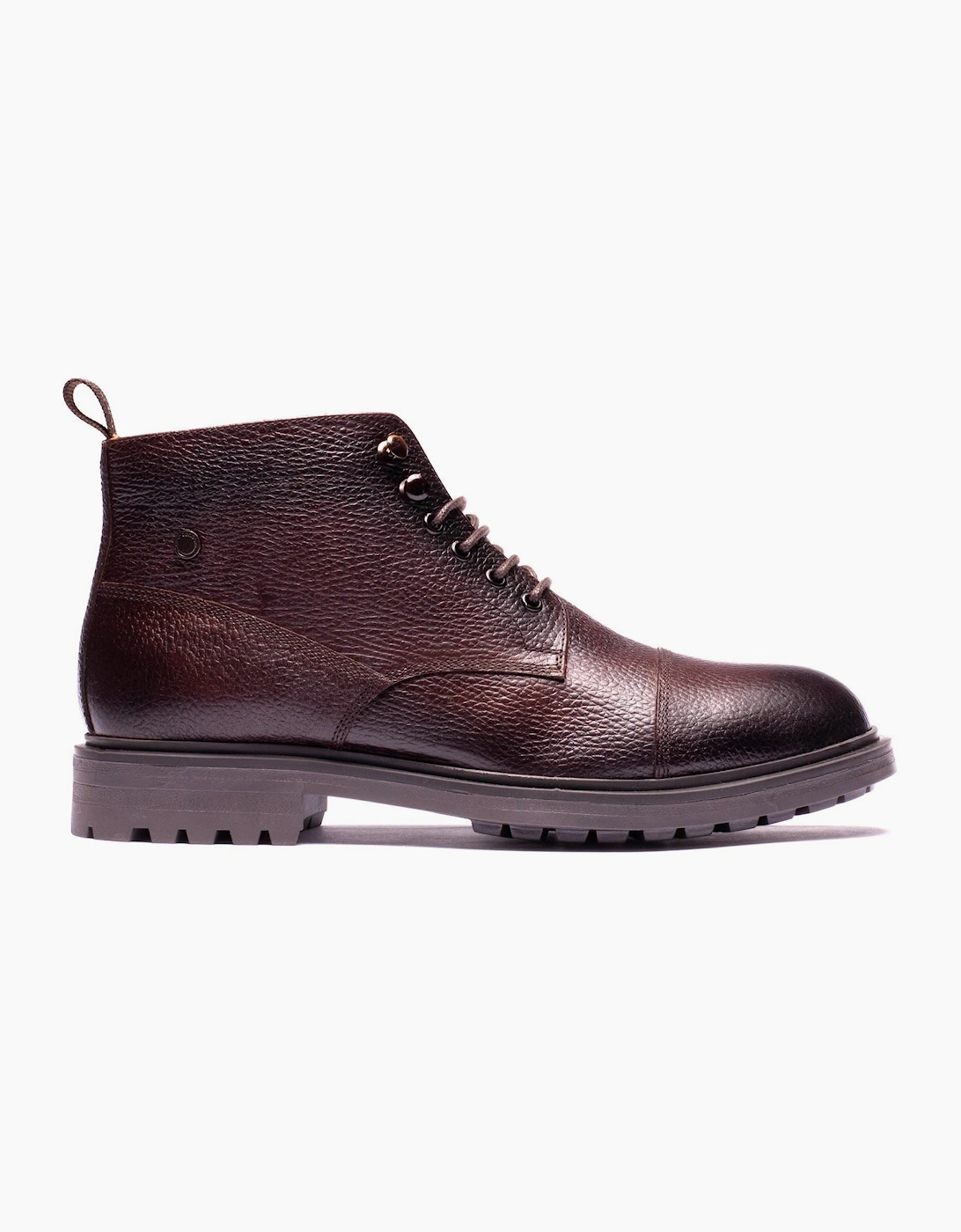 Base London Mercer Leather Men's Brown Ankle Boots