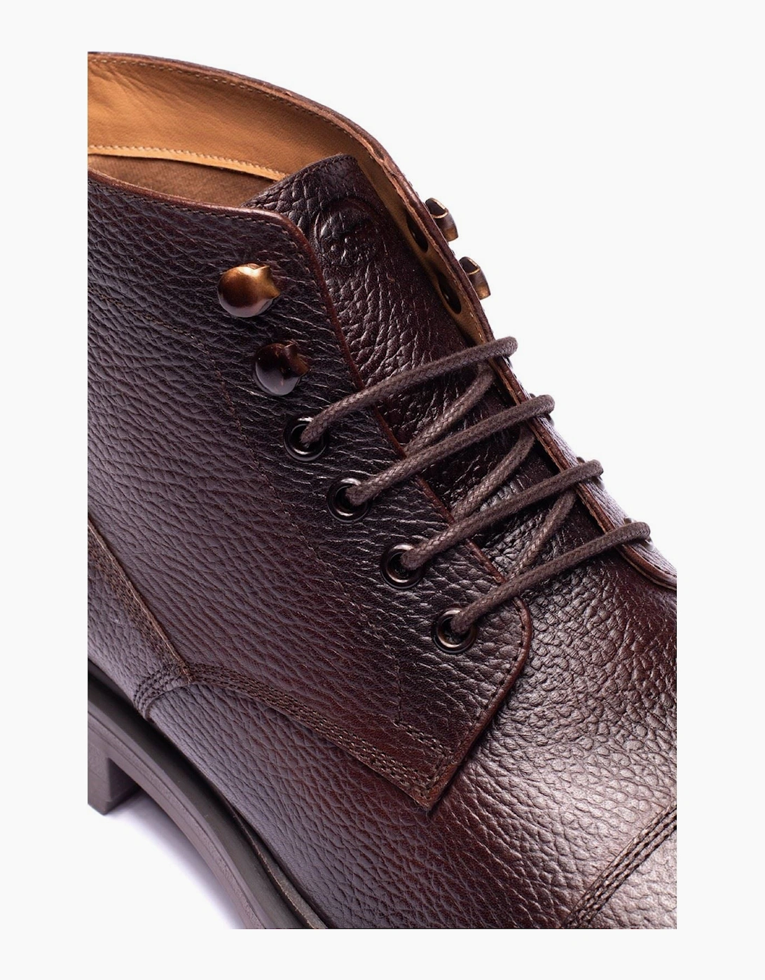 Base London Mercer Leather Men's Brown Ankle Boots