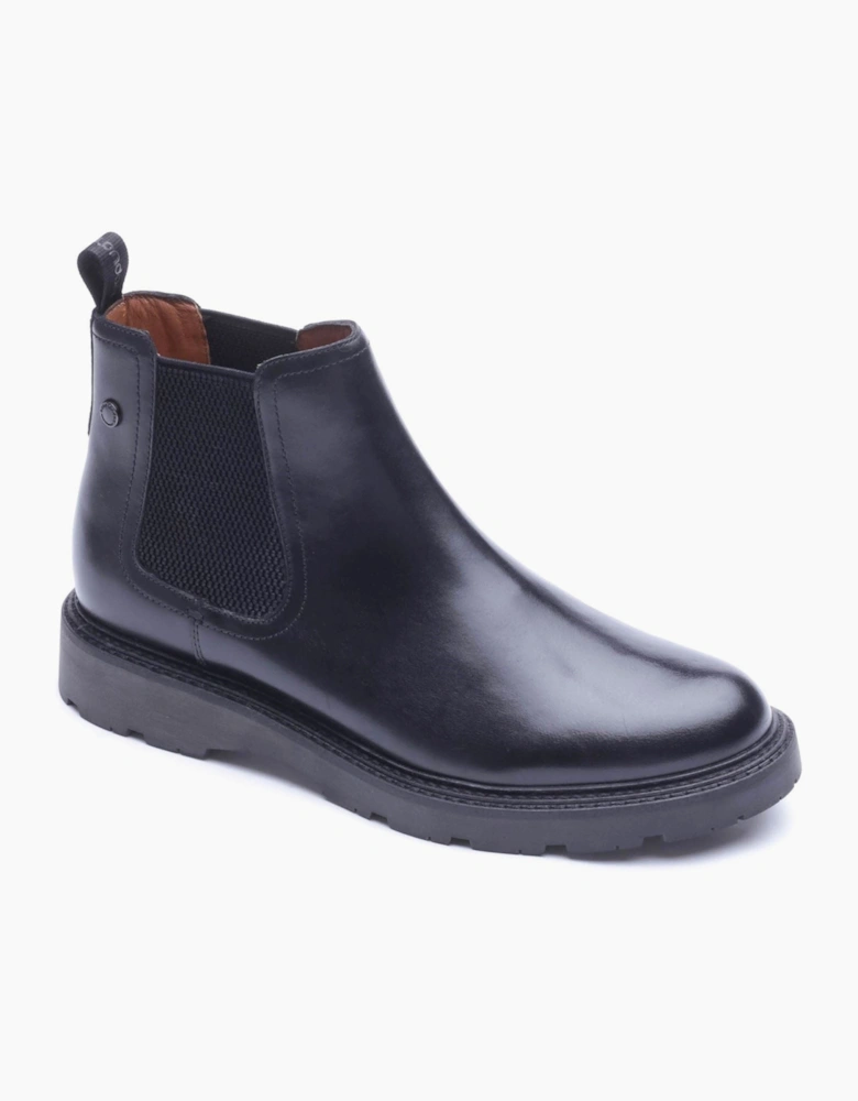 Base London Echo Leather Men's Waxy Black Boots