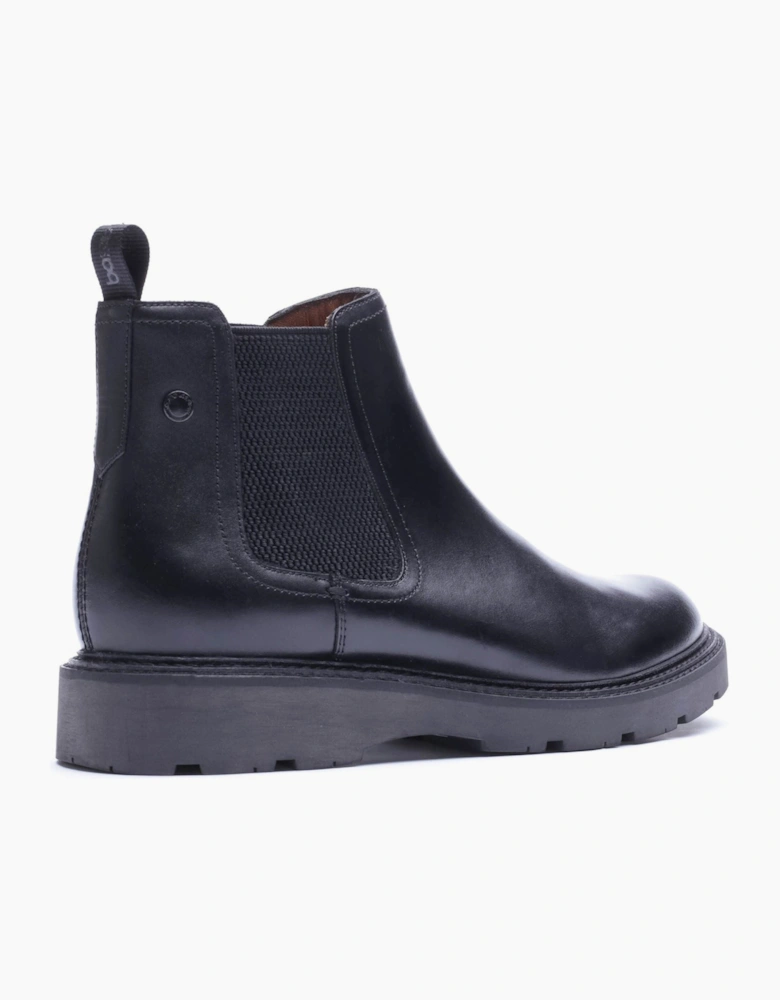 Base London Echo Leather Men's Waxy Black Boots