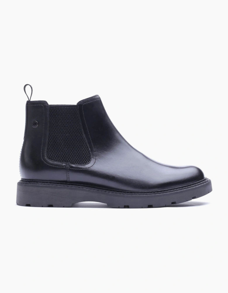 Base London Echo Leather Men's Waxy Black Boots