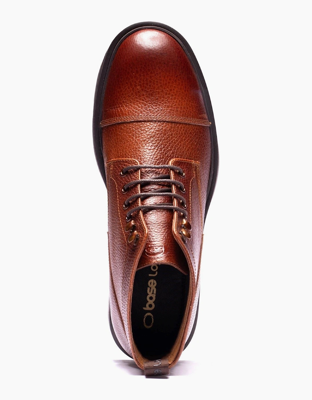 Base London Mercer Leather Men's Tan Ankle Boots