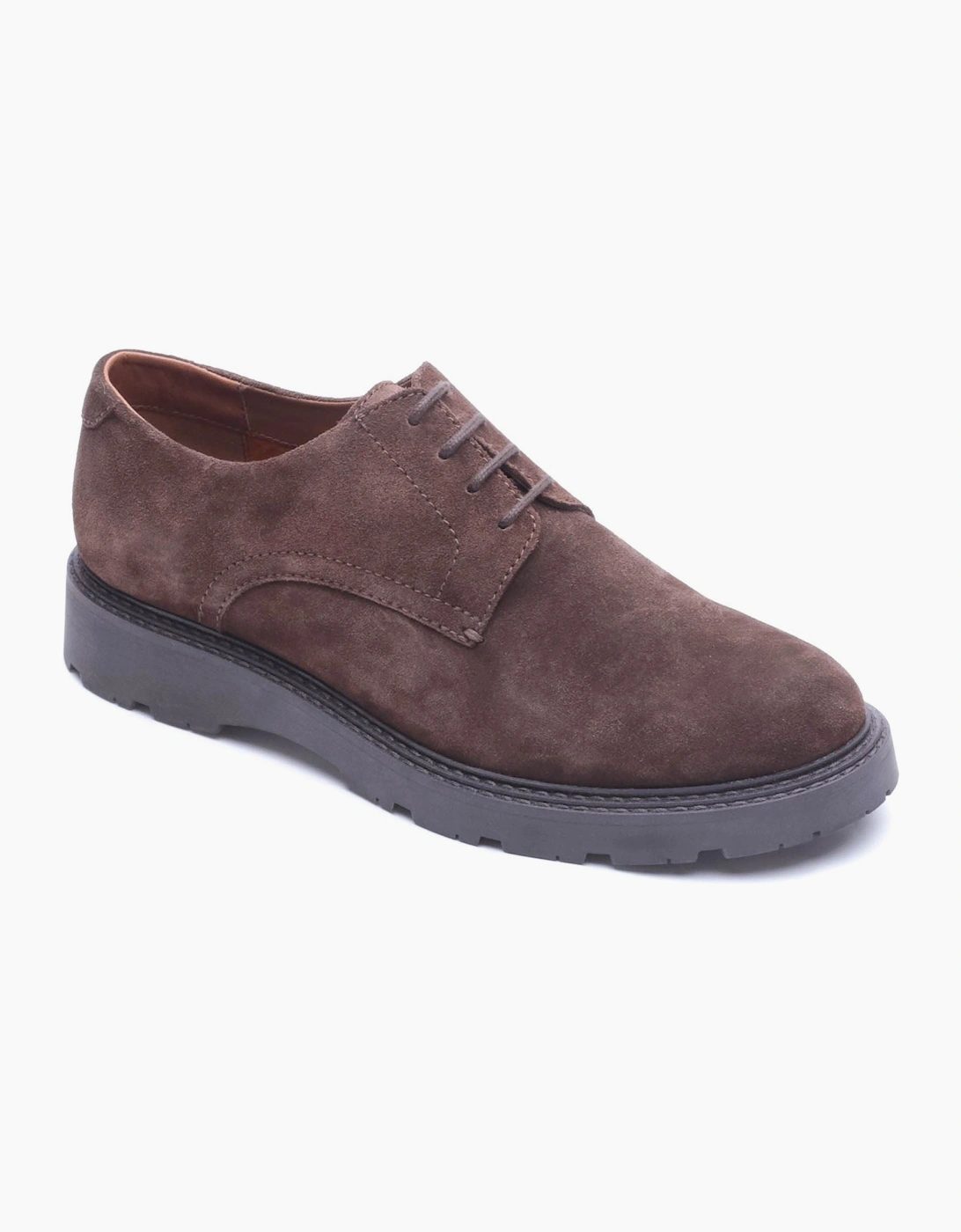 Base London Vector Leather Men's Brown Lace-Up Shoes