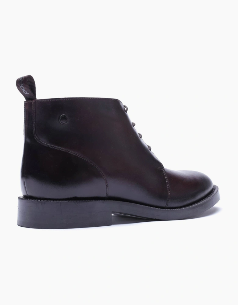 Base London Marco Leather Men's Washed Brown Ankle Boots