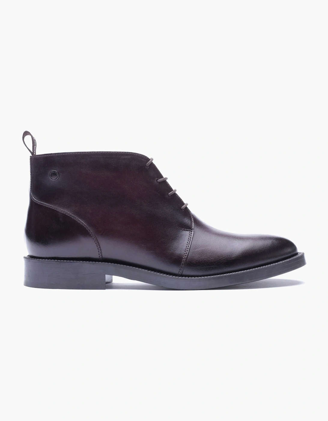 Base London Marco Leather Men's Washed Brown Ankle Boots