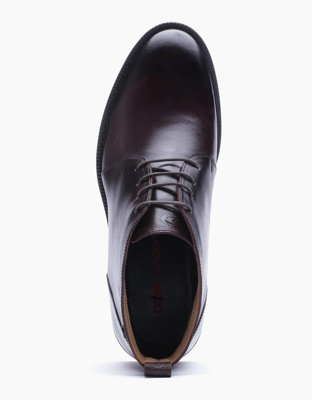 Base London Marco Leather Men's Washed Brown Ankle Boots