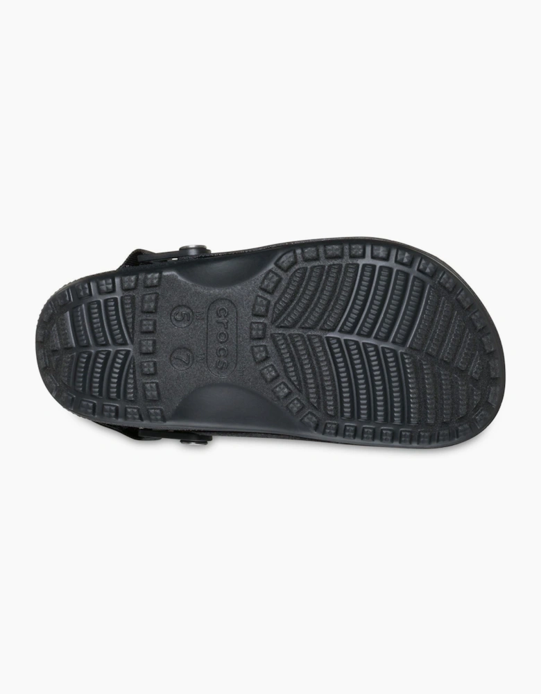 Crocs Classic Crafted Vegan Textile Blend Women's Black Clogs