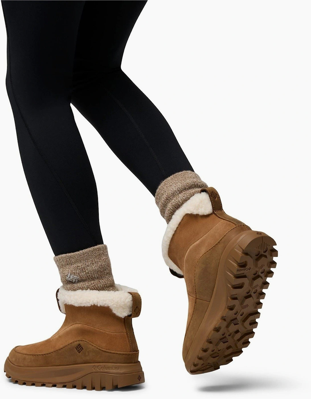 Columbia Snowtrot Ease Leather Women's Light Brown Hiking Boots