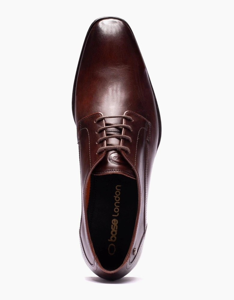Base London Vance Leather Men's Brown Derby Shoes