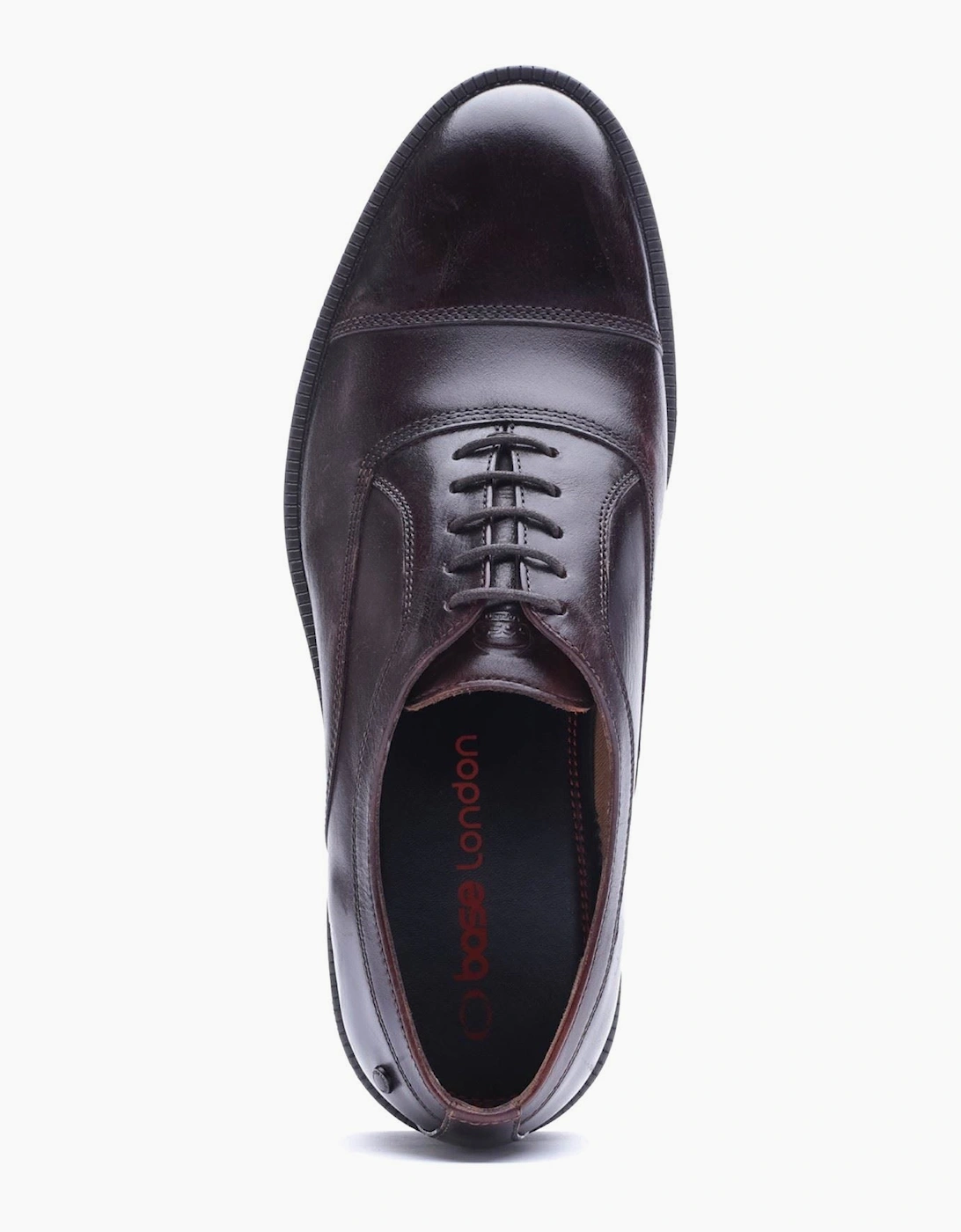 Base London Roma Leather Men's Washed Brown Oxford Shoes