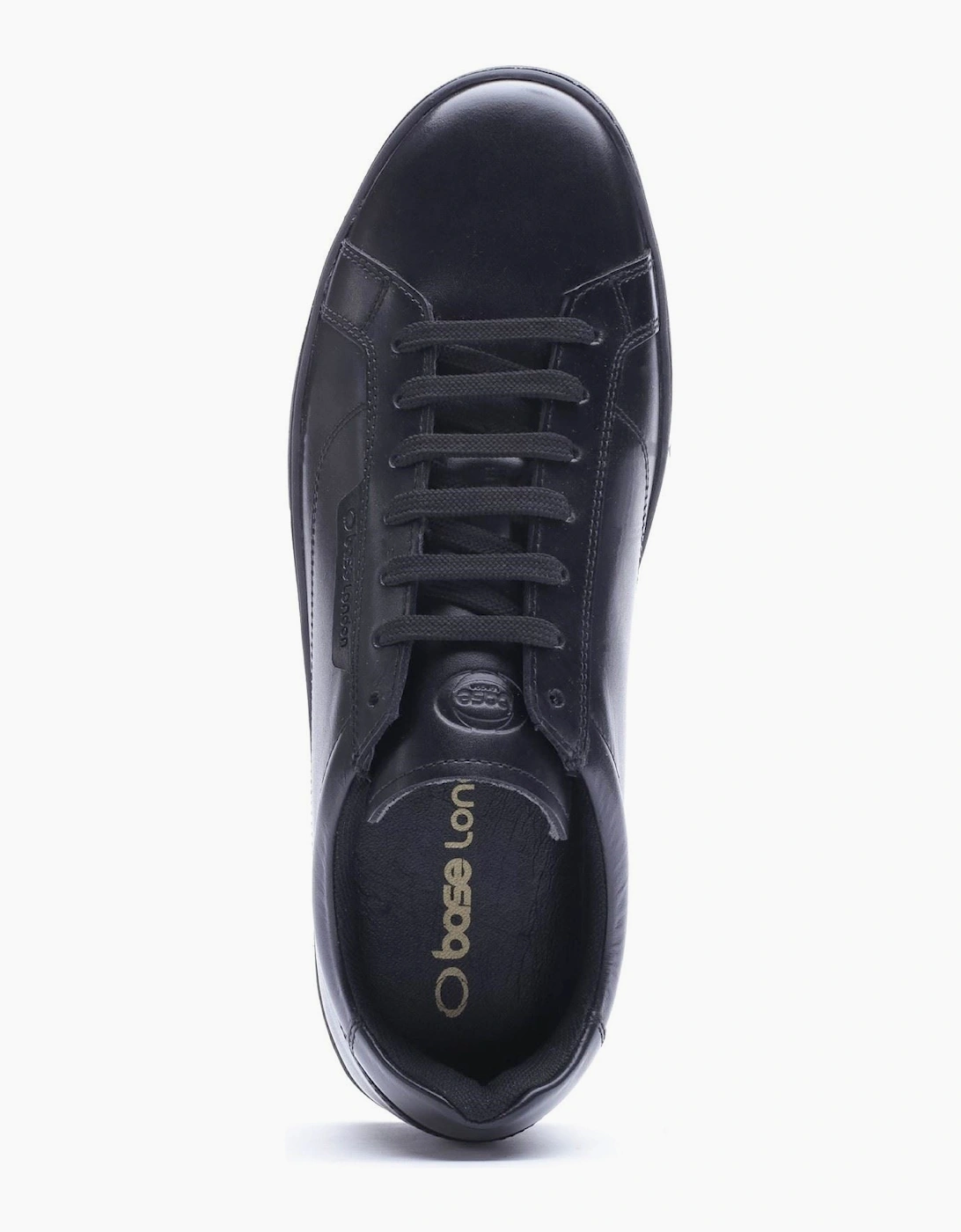 Base London Zammo Leather Men's Black Lace-Up Shoes