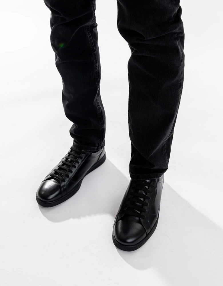 Base London Zammo Leather Men's Black Lace-Up Shoes