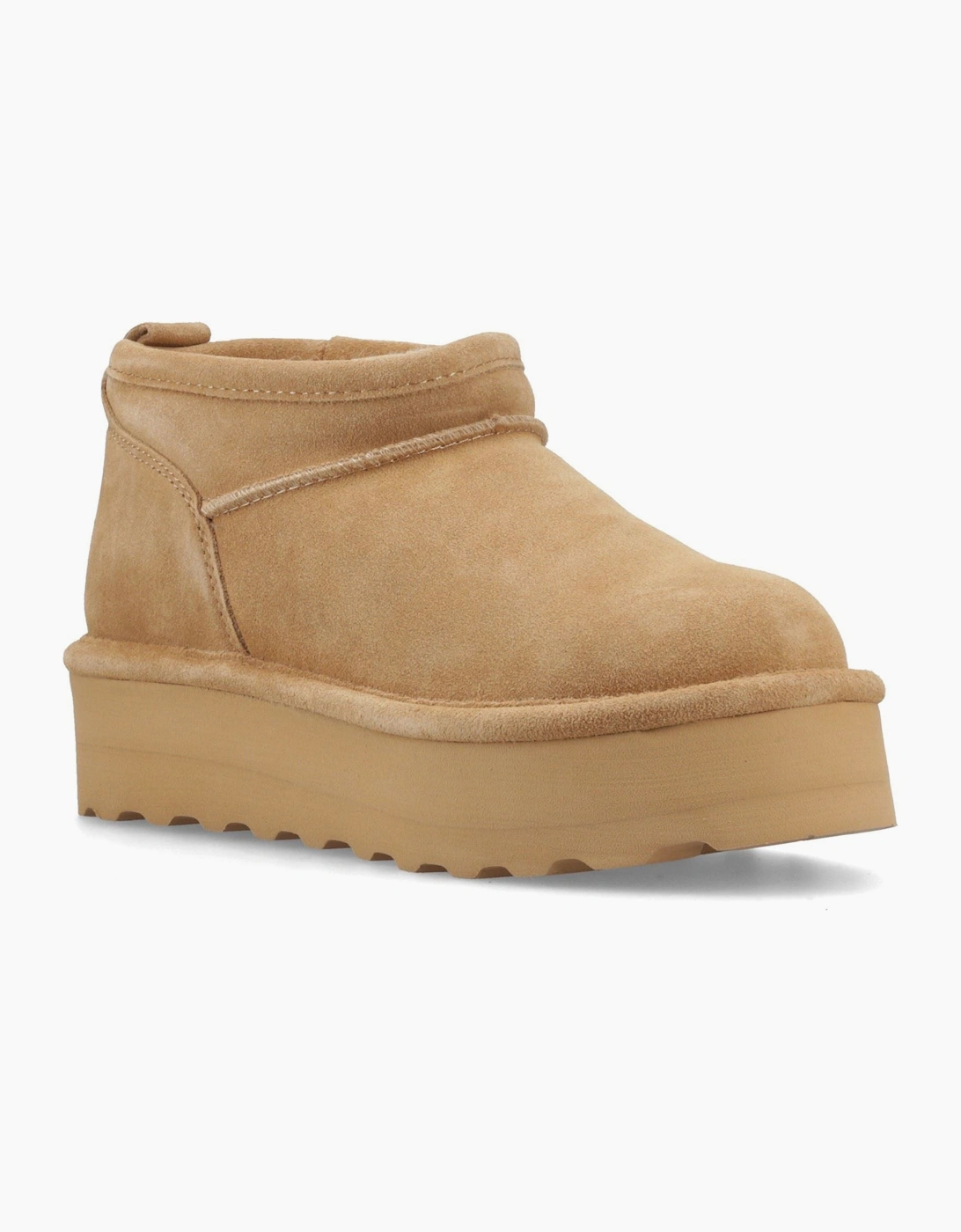 Women's Bearpaw Retro Super Shorty Suede Women's Coffee Winter Ankle Boots - Brown - Size: 7