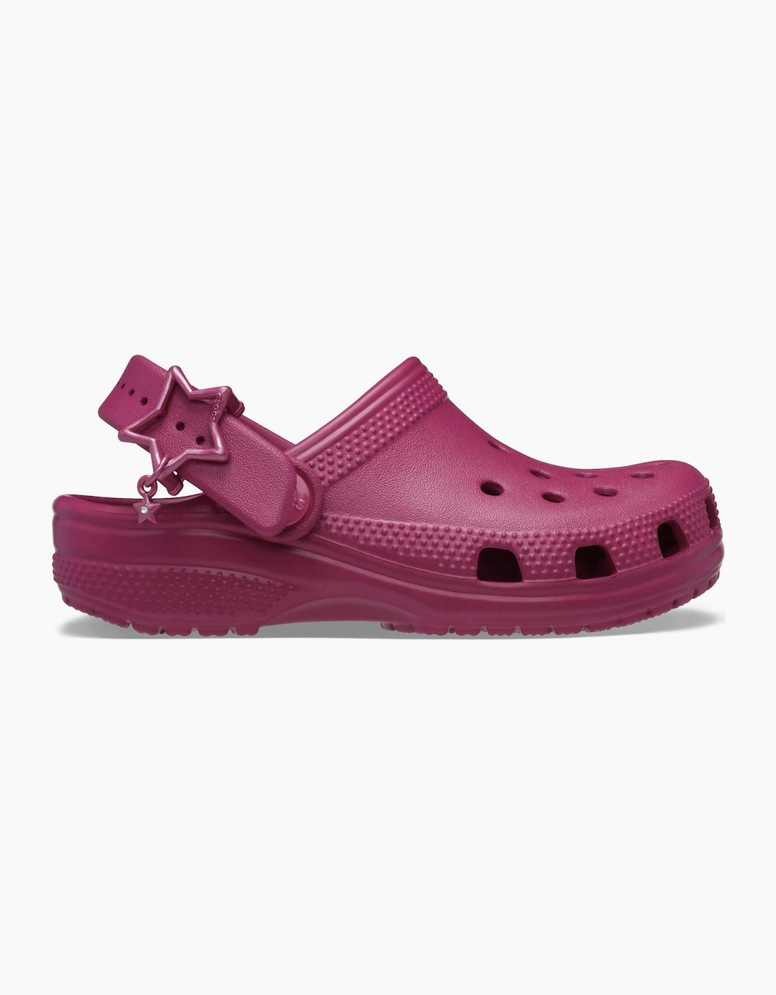 Crocs Classic Star Buckle EVA Girl's Royal Pink Clogs