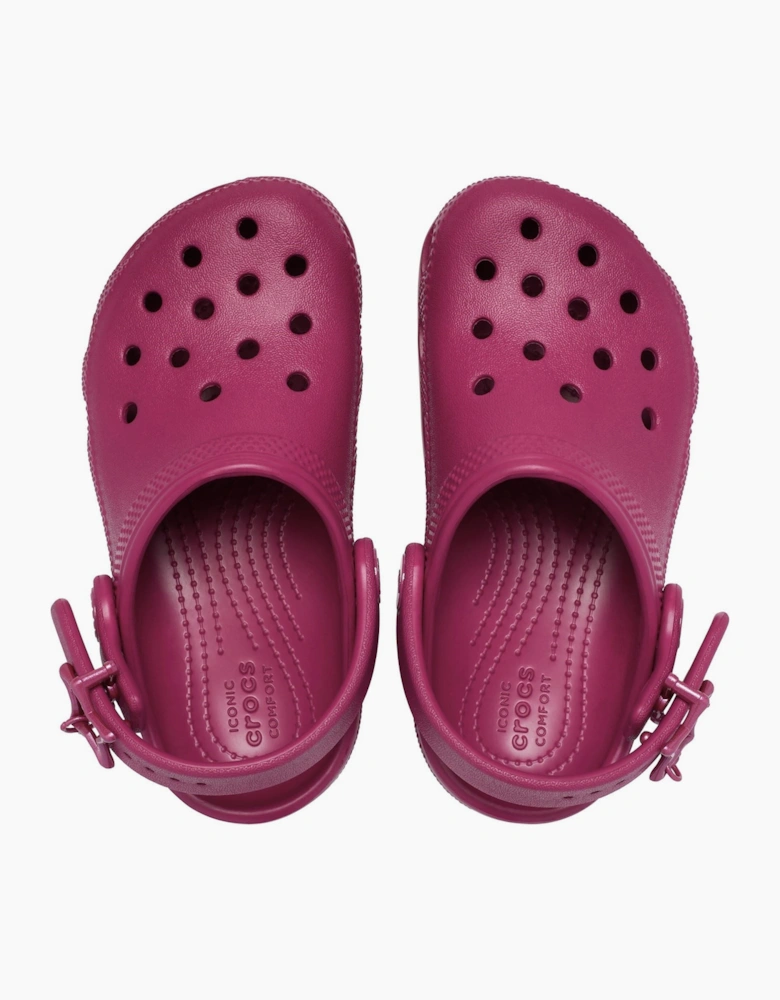 Crocs Classic Star Buckle EVA Girl's Royal Pink Clogs