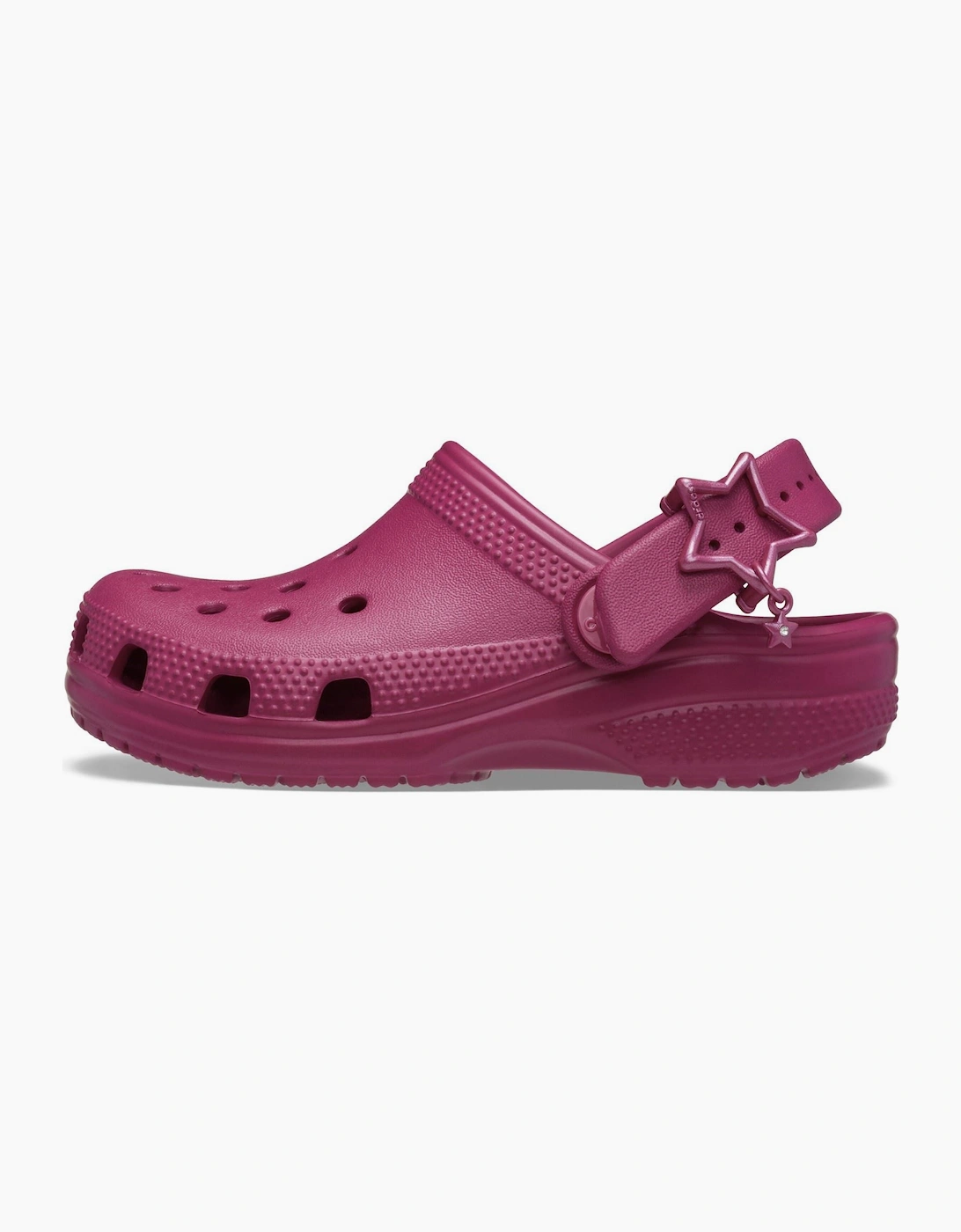 Crocs Classic Star Buckle EVA Girl's Royal Pink Clogs
