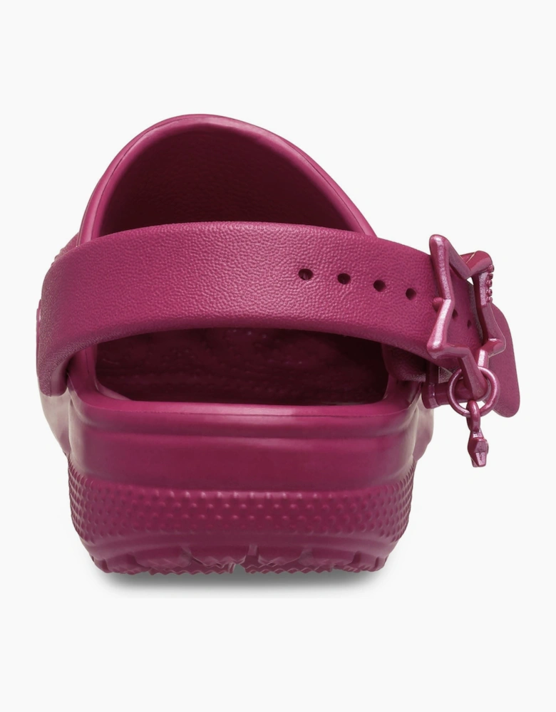 Crocs Classic Star Buckle EVA Girl's Royal Pink Clogs