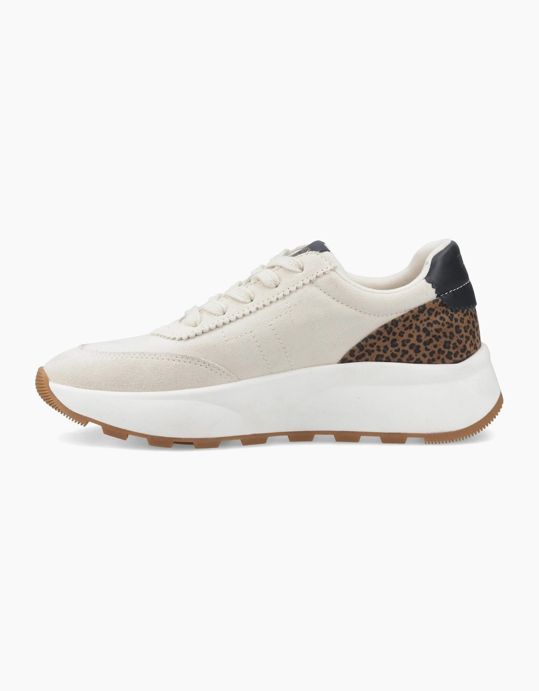 TOMS Trvl Lite Wedge Leather Women's Cheetah Print Trainers