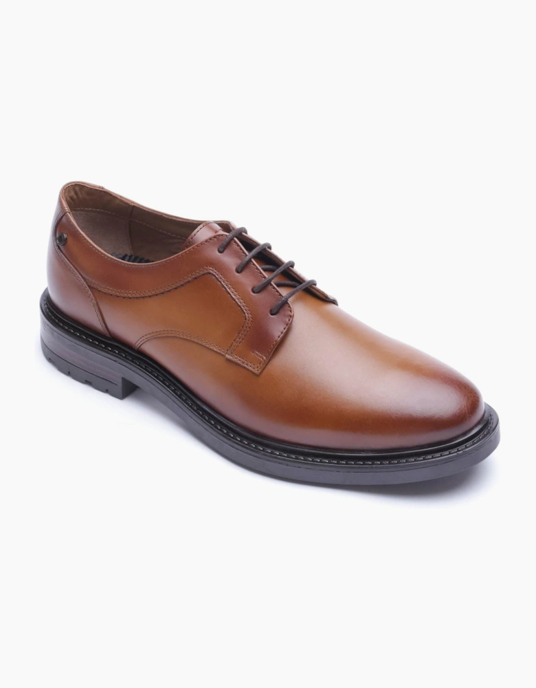 Base London Carter Leather Men's Tan Derby Shoes