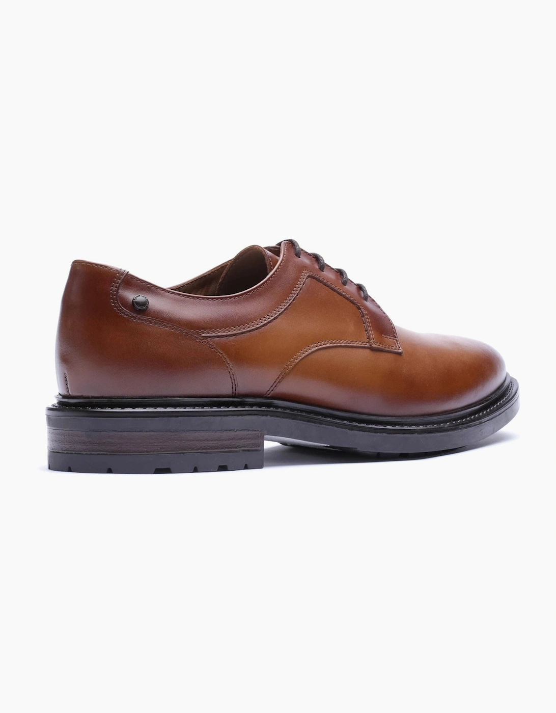 Base London Carter Leather Men's Tan Derby Shoes