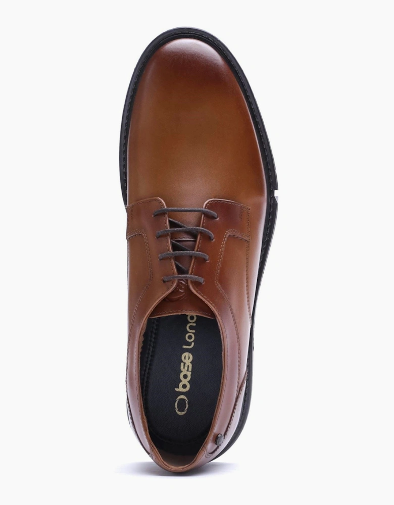 Base London Carter Leather Men's Tan Derby Shoes