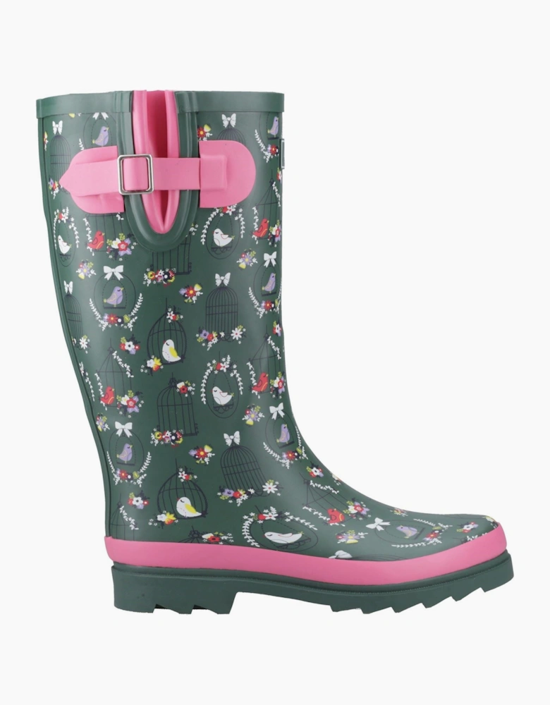 Cotswold Cleeve Tall Rubber Women's Green Wellington Boots