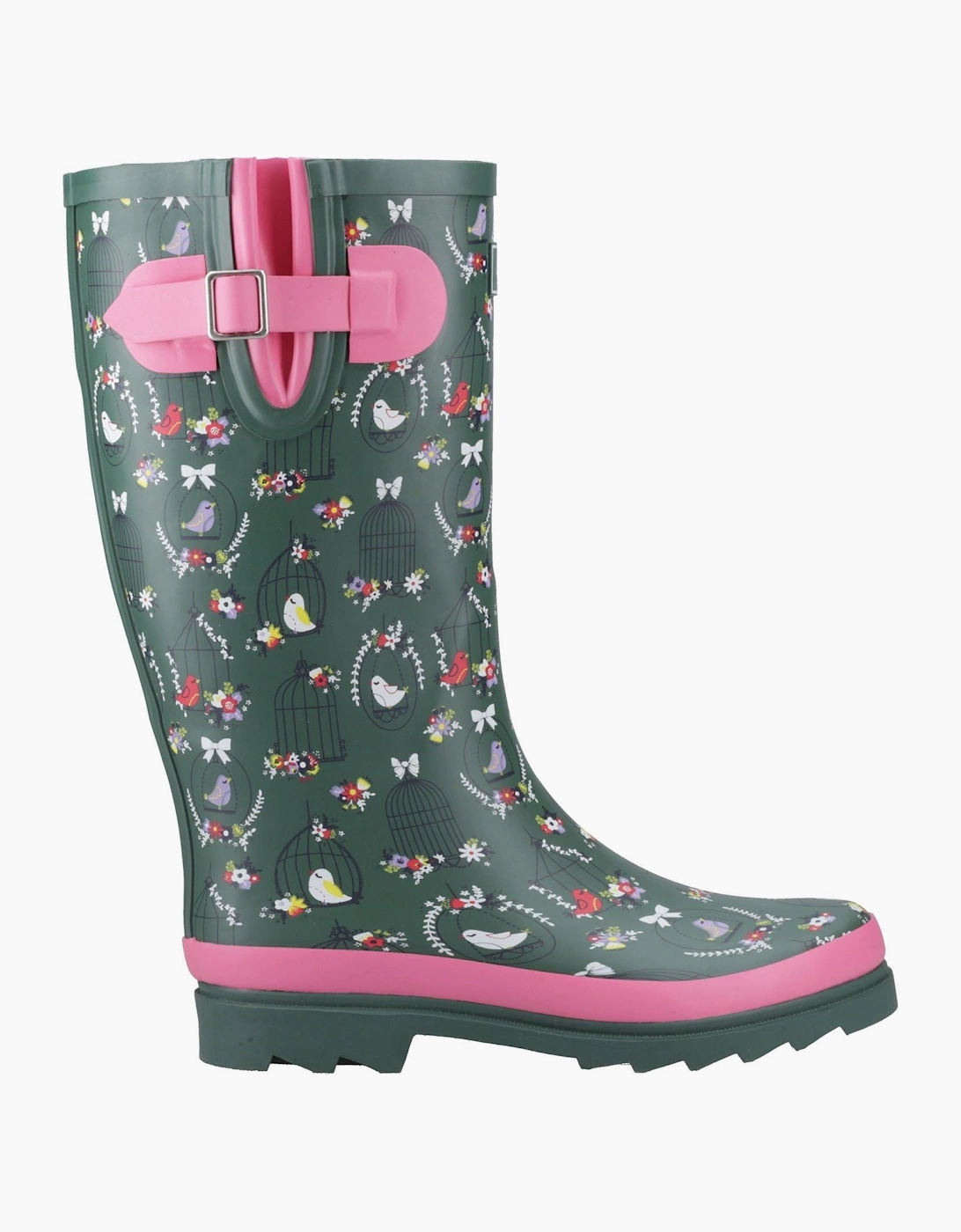 Cotswold Cleeve Tall Rubber Women's Green Wellington Boots