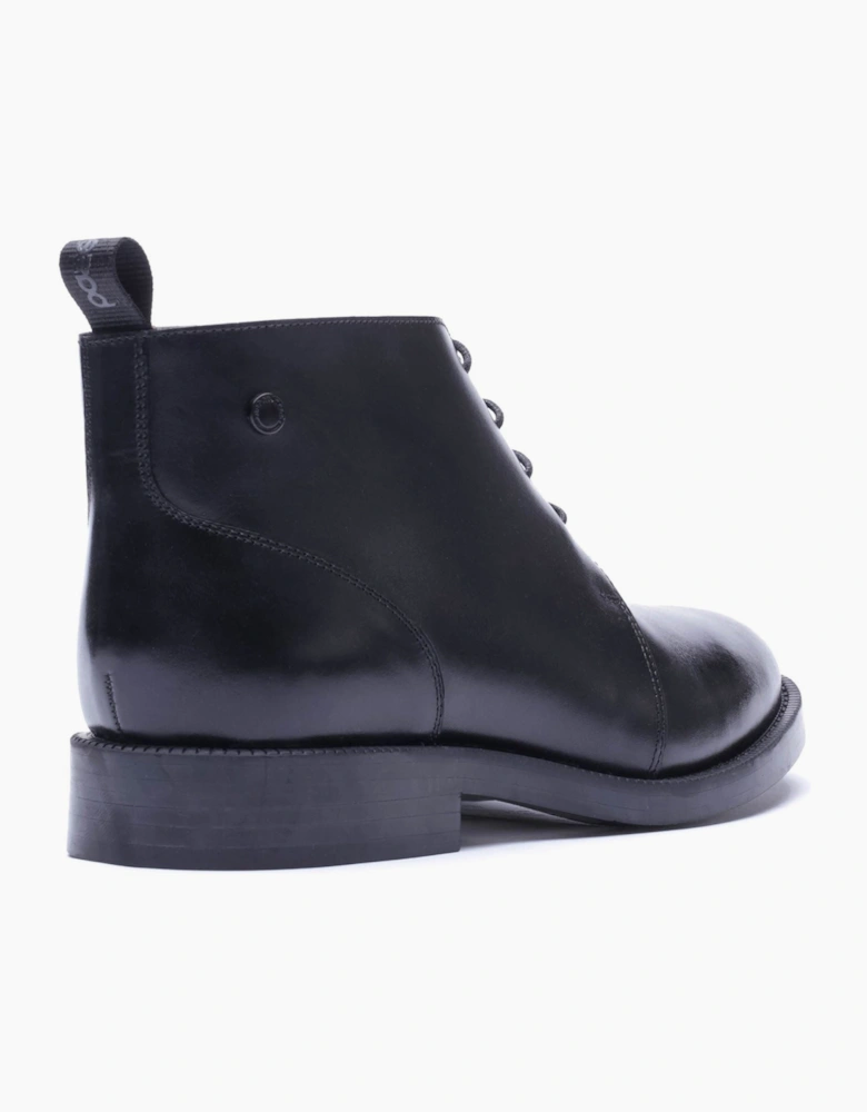 Base London Marco Leather Men's Black Ankle Boots