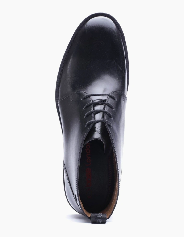 Base London Marco Leather Men's Black Ankle Boots