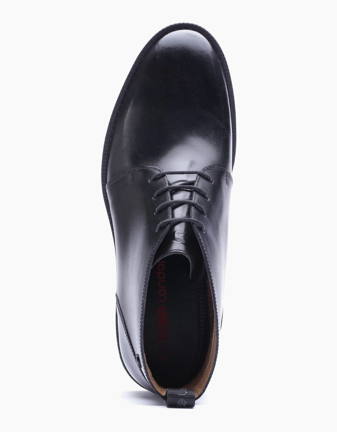Base London Marco Leather Men's Black Ankle Boots