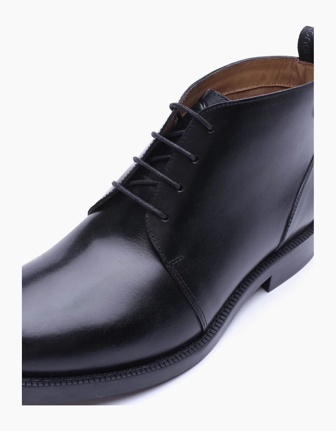 Base London Marco Leather Men's Black Ankle Boots