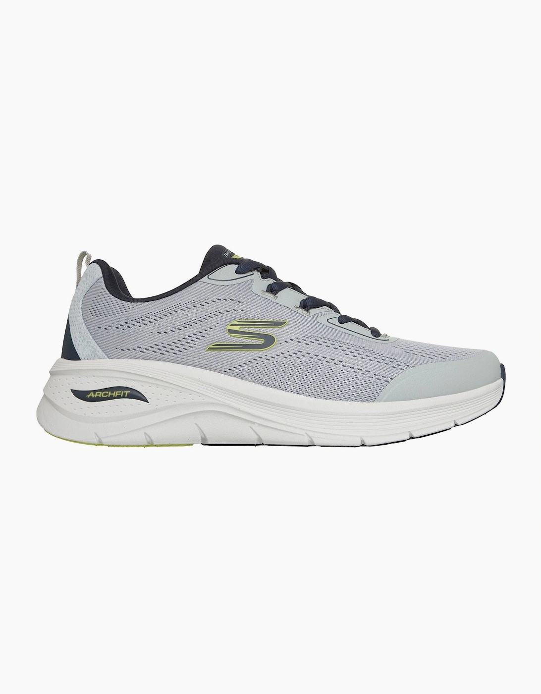 Skechers Arch Fit 3.0 Prawsper Textile Men's Grey/Navy Trainers