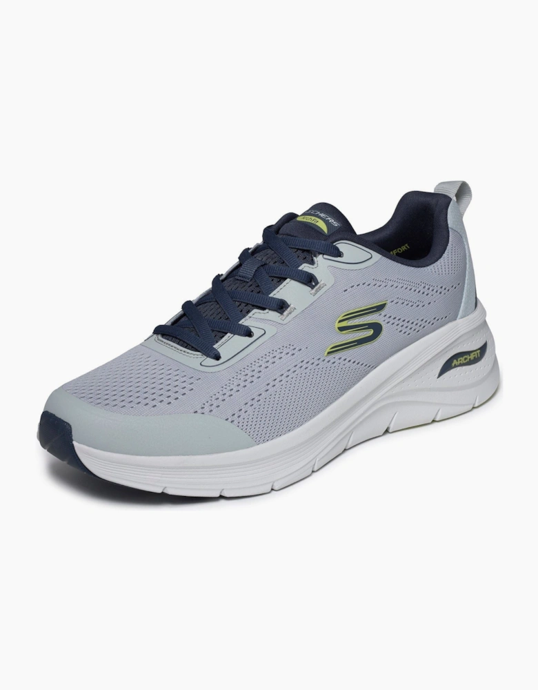 Skechers Arch Fit 3.0 Prawsper Textile Men's Grey/Navy Trainers