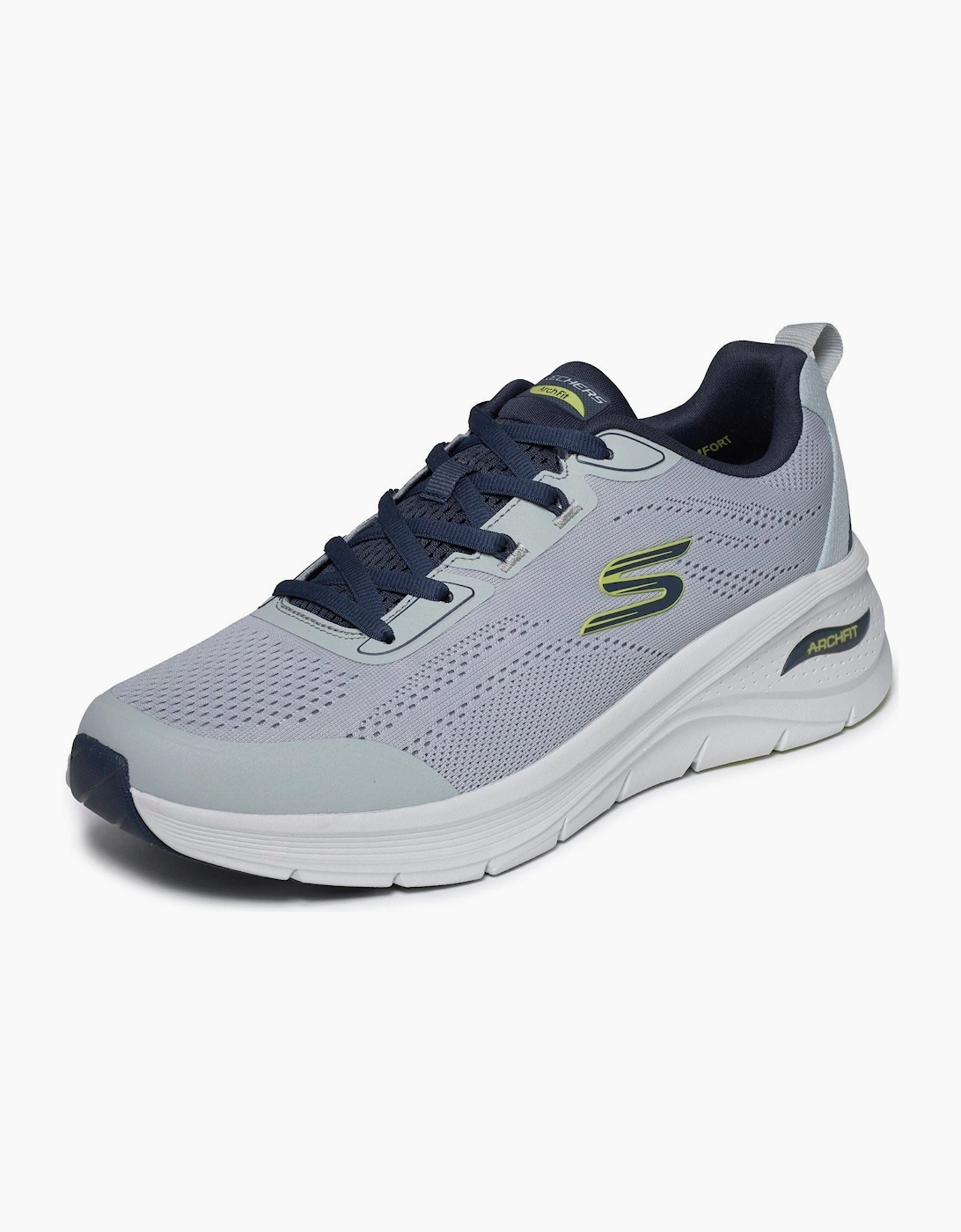 Skechers Arch Fit 3.0 Prawsper Textile Men's Grey/Navy Trainers