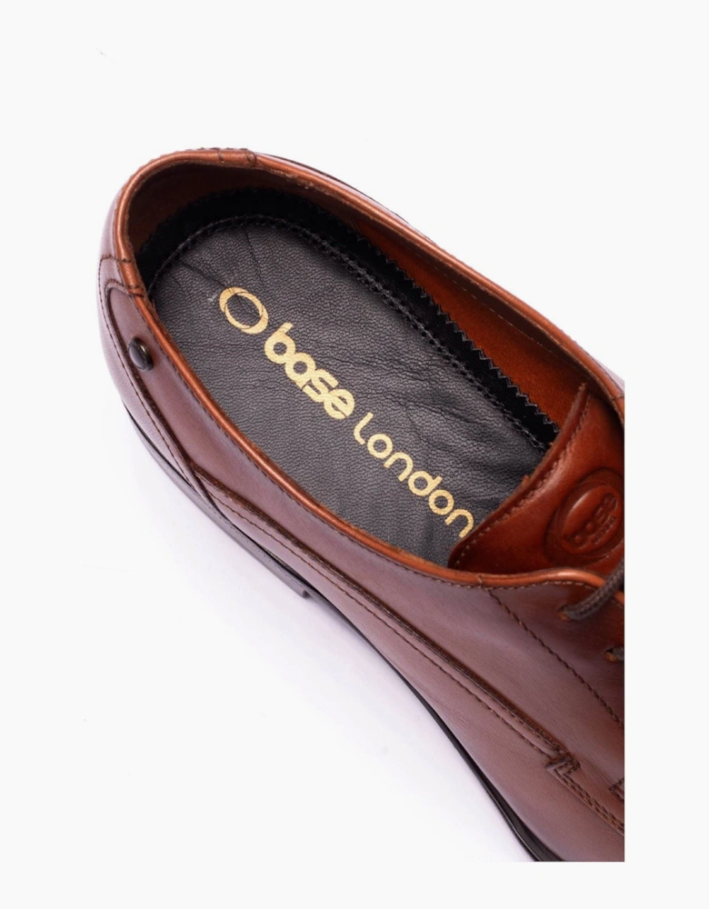 Base London Vance Leather Men's Tan Derby Shoes
