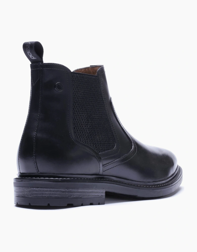 Base London Smith Leather Men's Black Boots