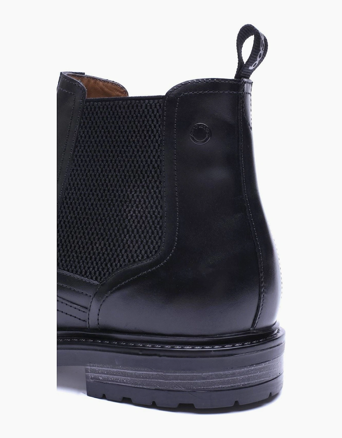 Base London Smith Leather Men's Black Boots