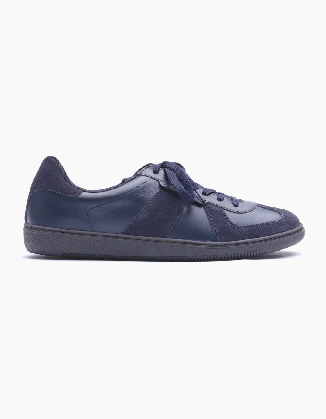 Base London Tommo Leather Men's Navy Trainers