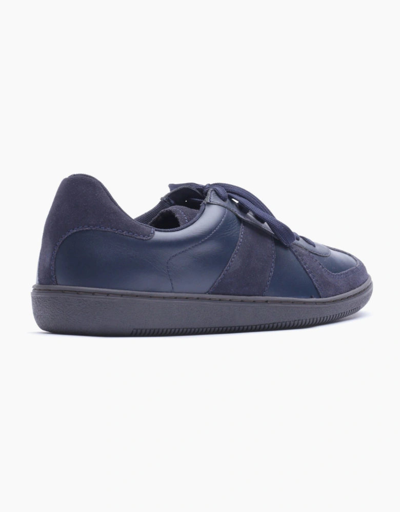 Base London Tommo Leather Men's Navy Trainers