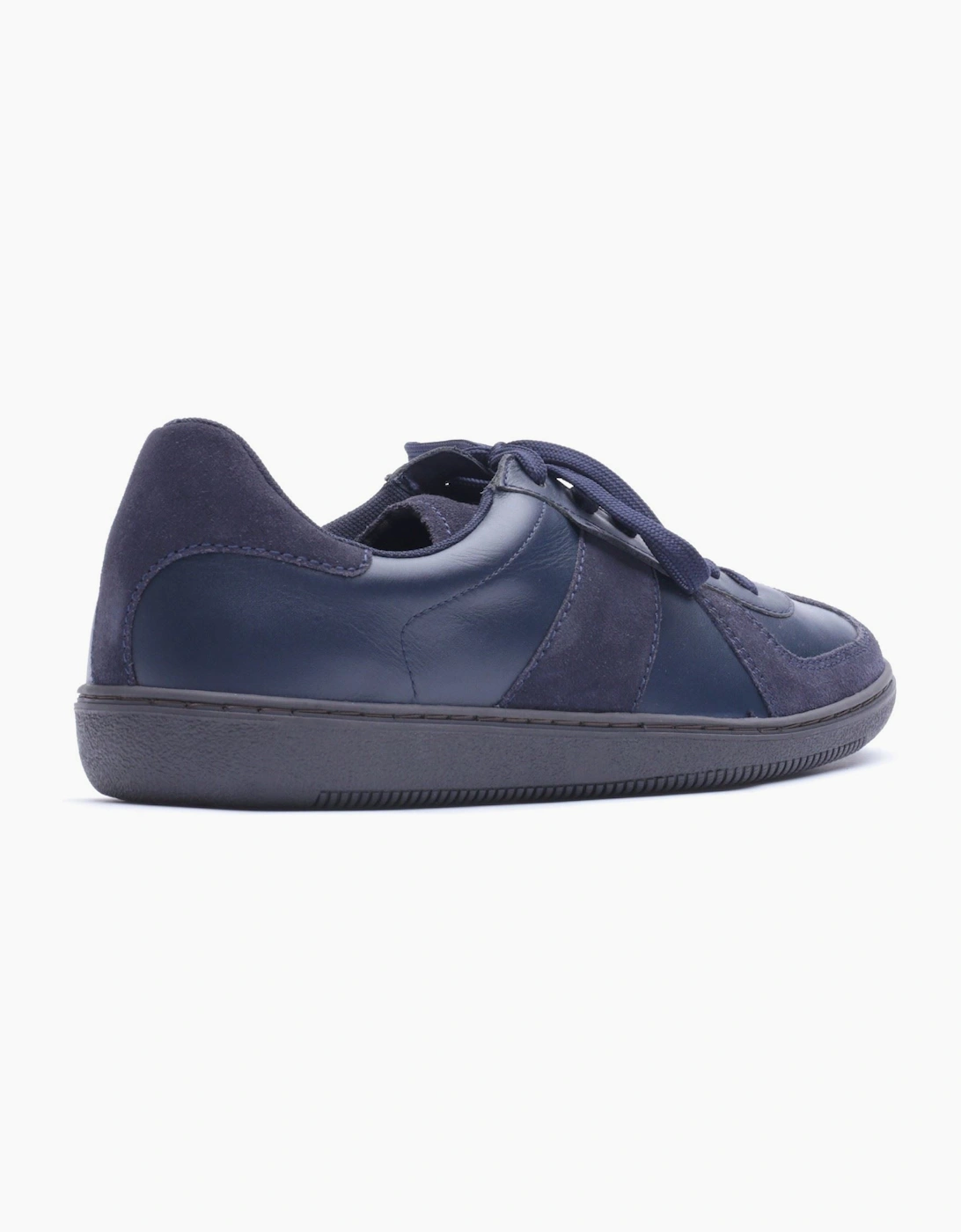 Base London Tommo Leather Men's Navy Trainers