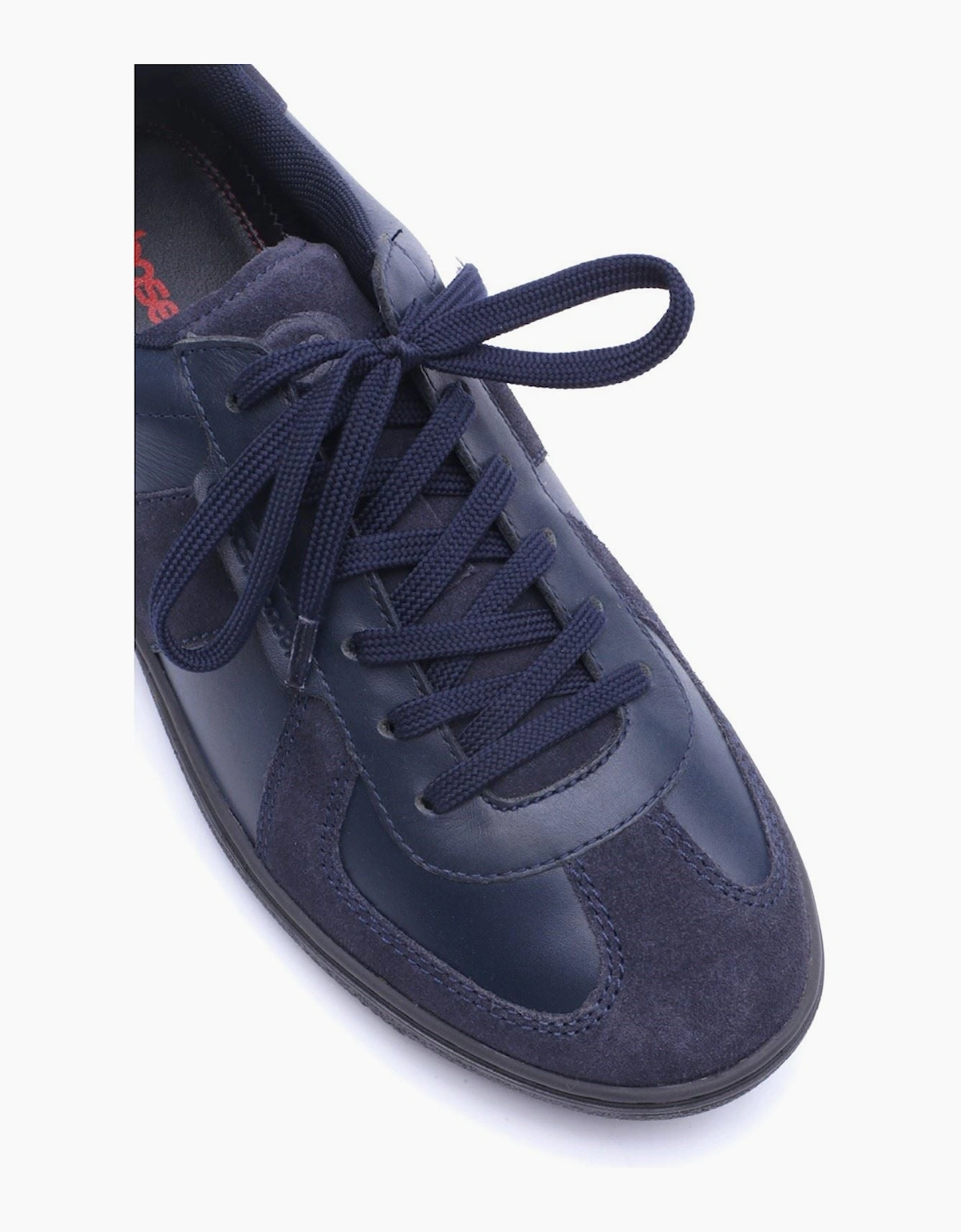 Base London Tommo Leather Men's Navy Trainers