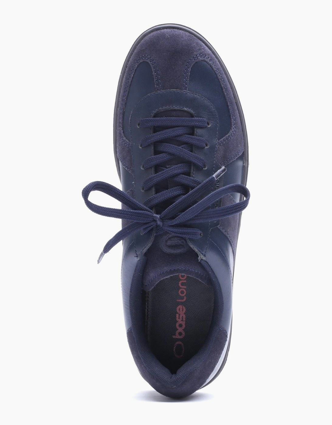 Base London Tommo Leather Men's Navy Trainers