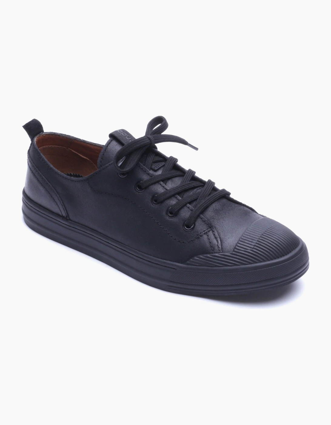 Base London Volt Leather Men's Black Lace-Up Shoes