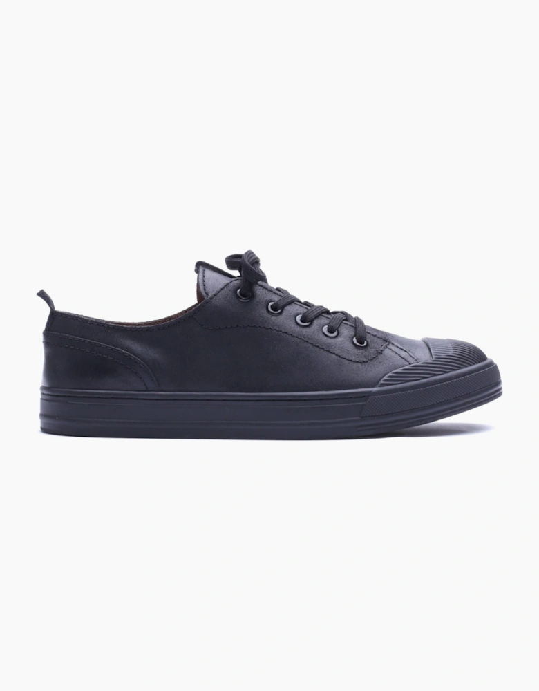 Base London Volt Leather Men's Black Lace-Up Shoes