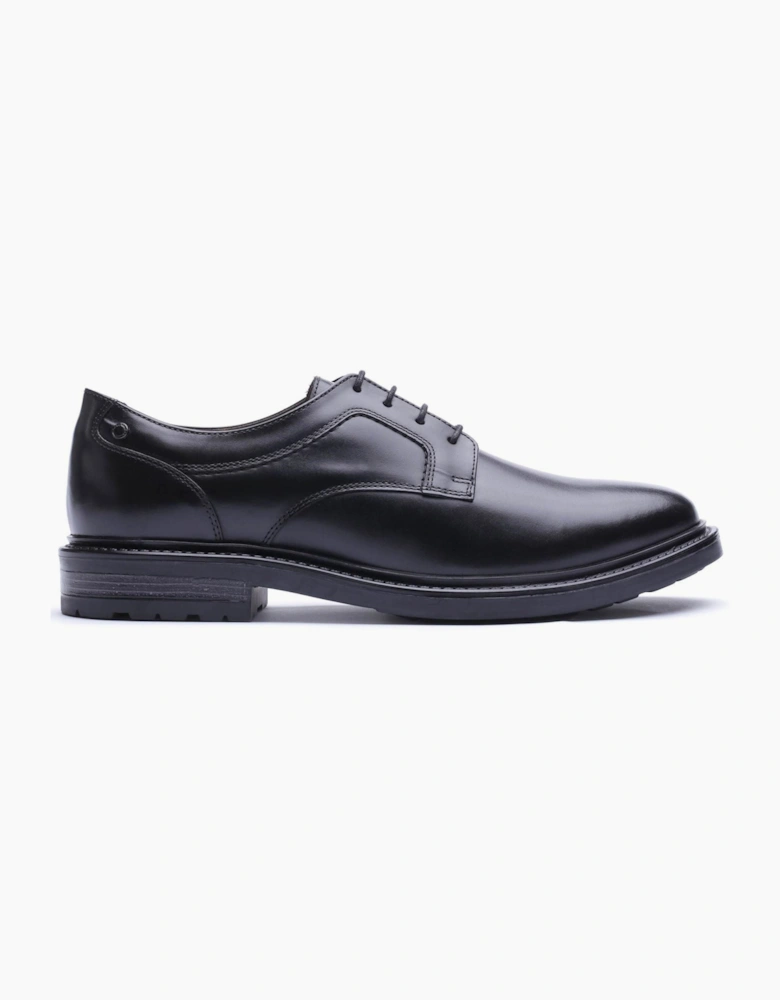 Base London Carter Leather Men's Black Derby Shoes