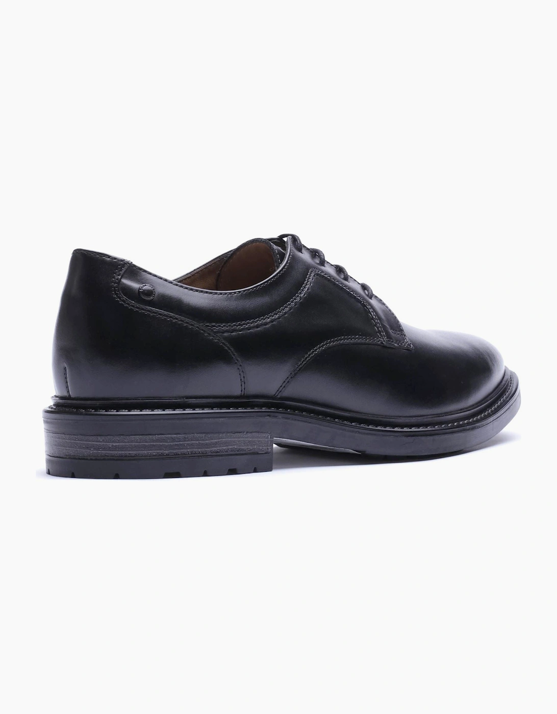 Base London Carter Leather Men's Black Derby Shoes