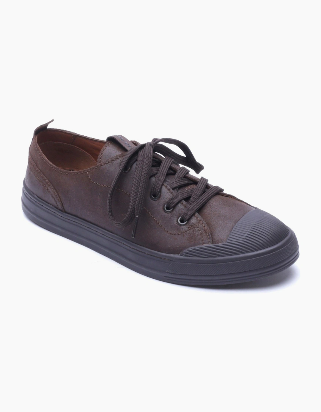 Base London Volt Leather Men's Brown Lace-Up Shoes