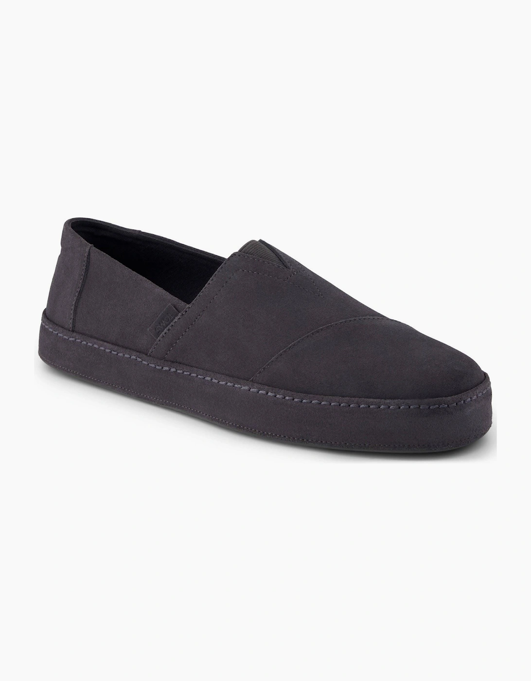 TOMS Alpargata Premium Leather Men's Forged Iron Espadrilles